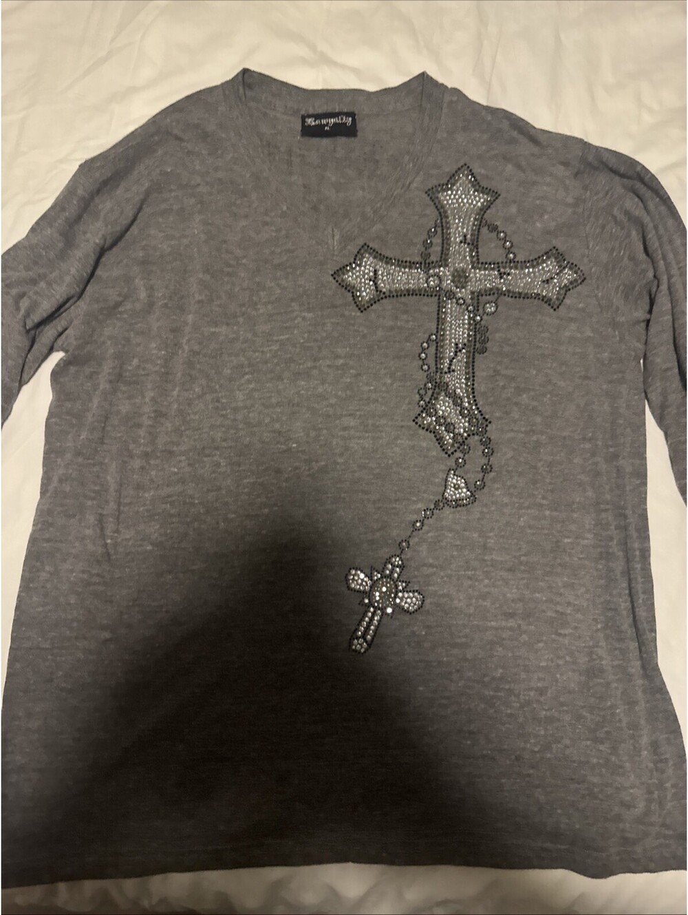 RAW PREMIUM BLACK T-SHIRT Xl Cross Long Sleeve